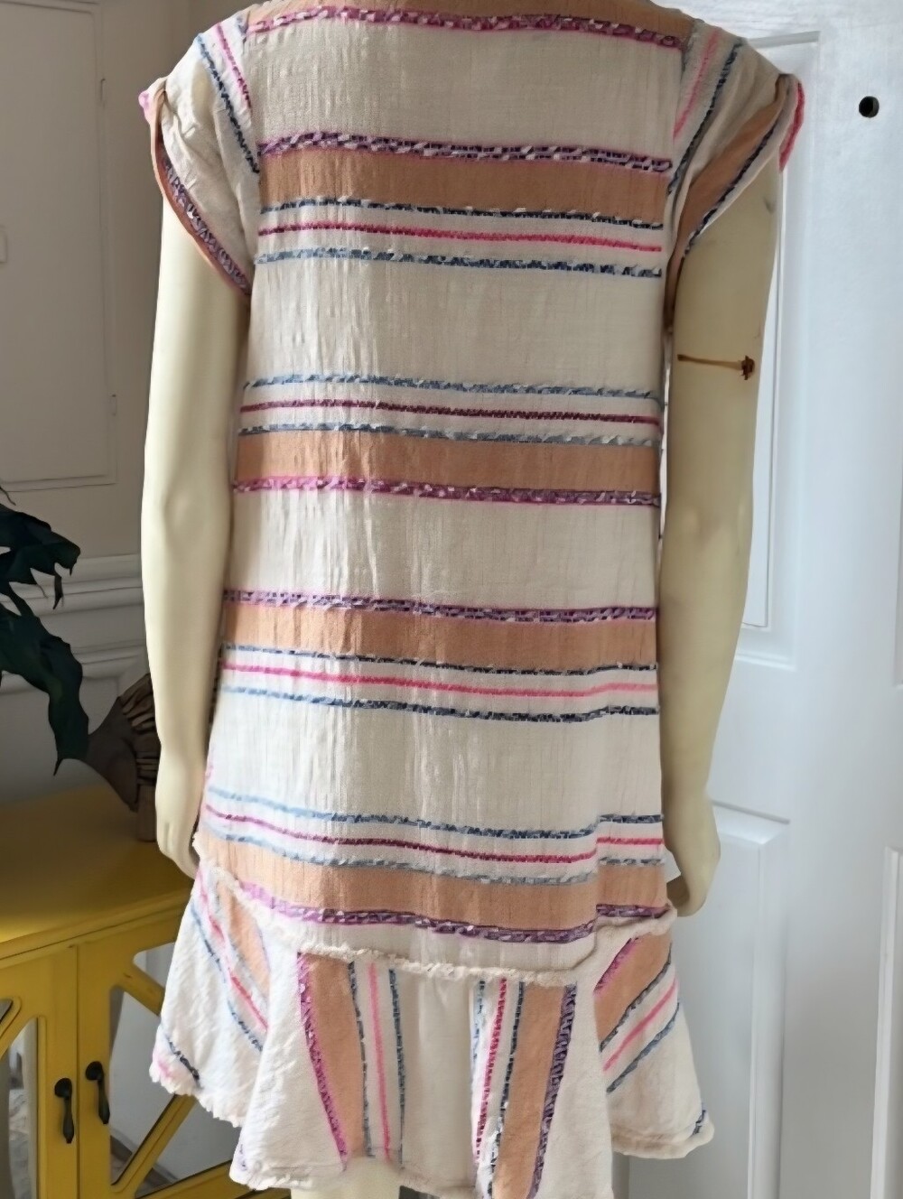 Anthropologie Holding Horses Elira Striped Dress Bohemian Women's Medium M EUC - Picture 8 of 16